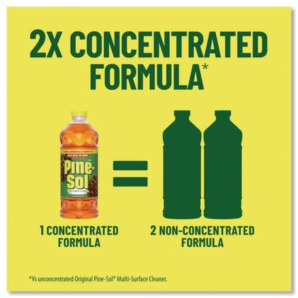 Pine-Sol 14 oz. Bottle Multi-Surface Concentrated Disinfectant Cleaner - Pine Scent (12/Carton)