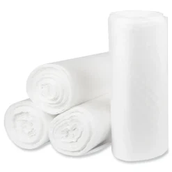 Pitt Plastics Eco Strong Plus 40 in. x 46 in. 16 mic 40 Gallon Can Liners - Natural (250/Carton)