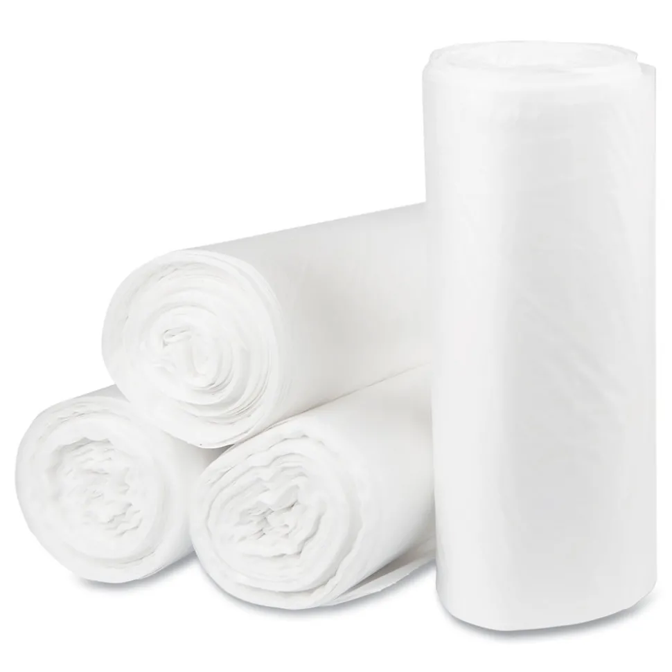 Pitt Plastics 40 Gallon 1.35 mil 40 in. x 46 in. Eco Strong Plus Can Liners - Natural (100/Carton)