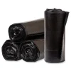 Pitt Plastics 40 in. x 46 in. 1.7 mil 40 gal. Eco Strong Plus Can Liners - Black (100/Carton)