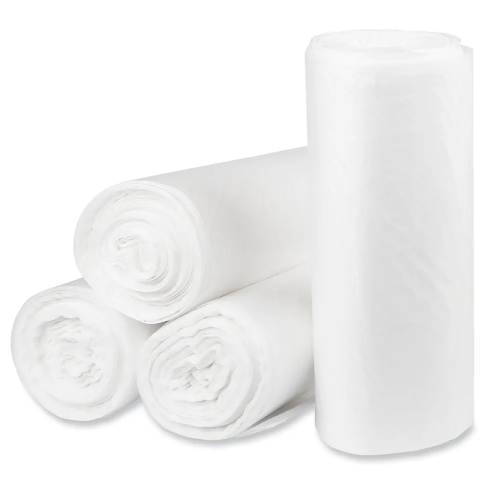 Pitt Plastics 37 in. x 50 in. 1.35 mil 44 gal. Eco Strong Plus Can Liners - Natural (100/Carton)