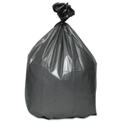 Platinum Plus 39 in. x 56 in. 60-Gallon 1.55 mil. Can Liners - Gray (50/Carton)