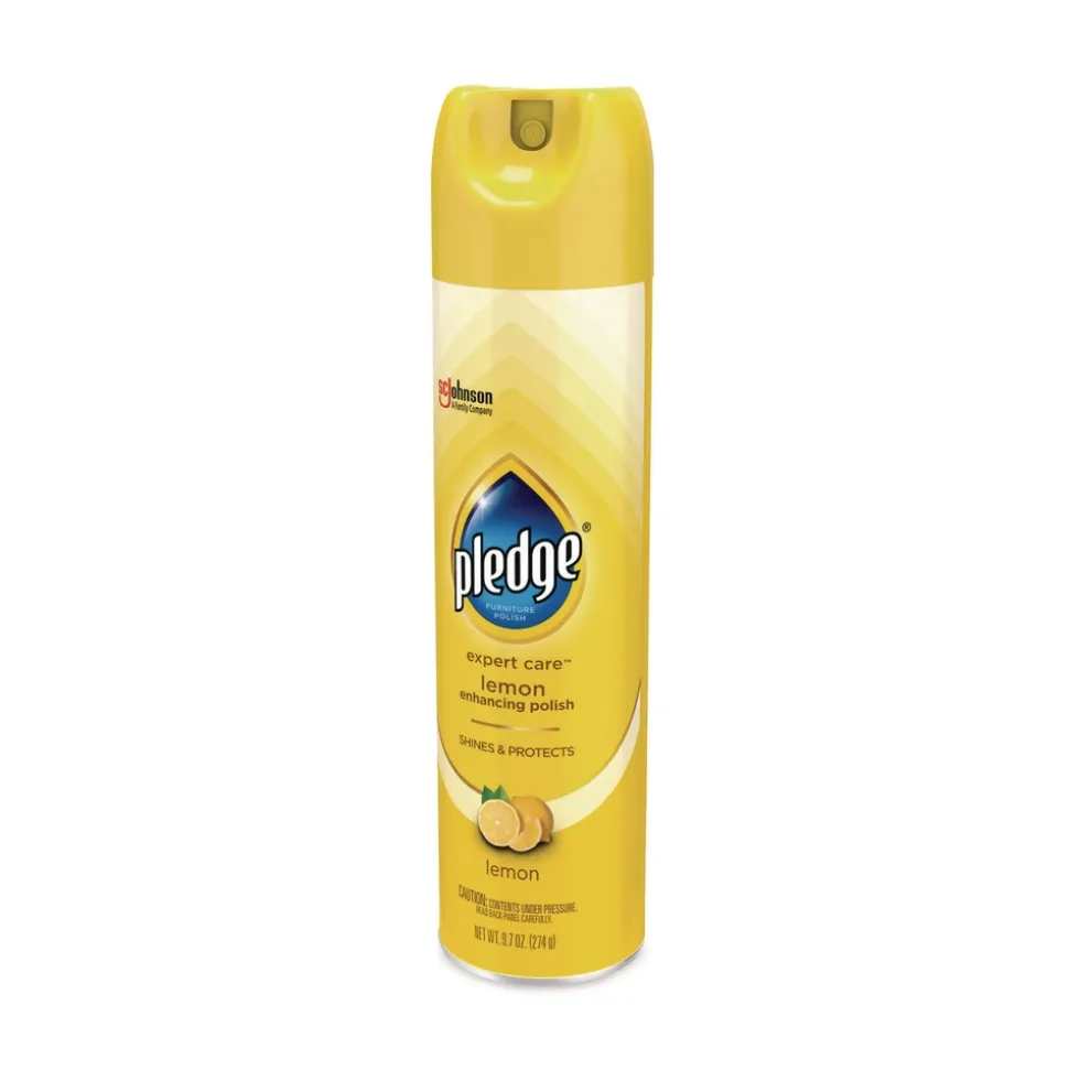 Pledge 9.7 oz. Aerosol Spray Furniture Polish - Lemon (6/Carton)