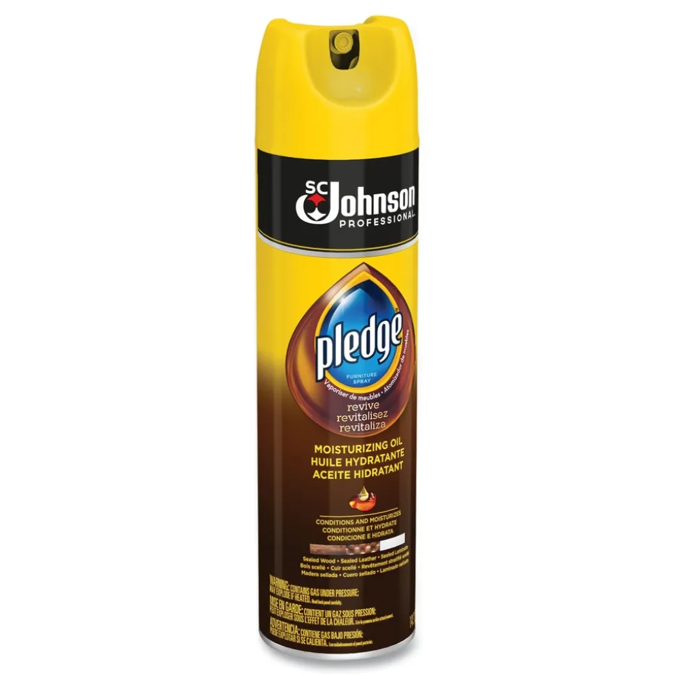 Pledge 697264 14.2 oz. Can Revive Moisturizing Oil Furniture Polish (6/Carton)