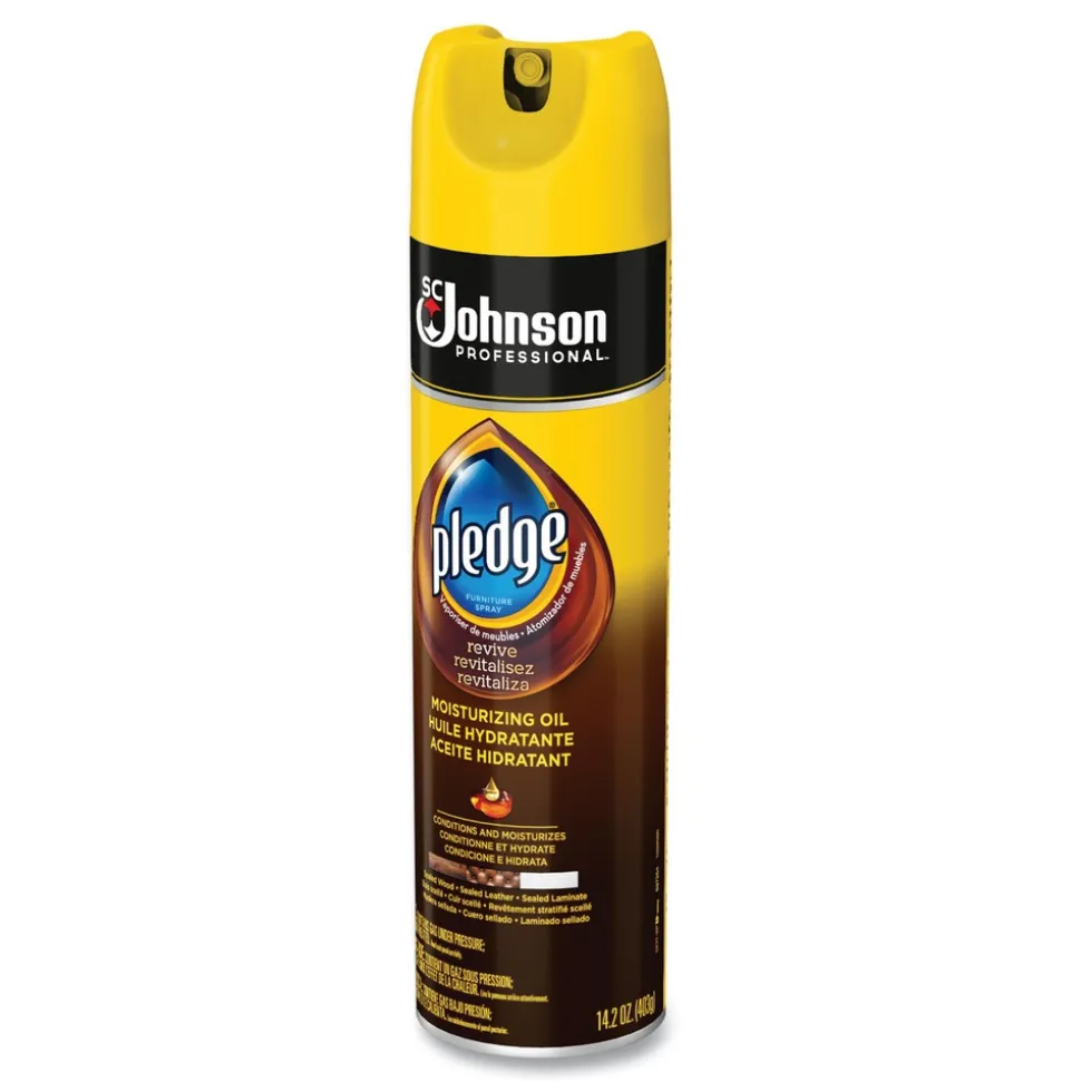 Pledge 697264 14.2 oz. Can Revive Moisturizing Oil Furniture Polish (6/Carton)