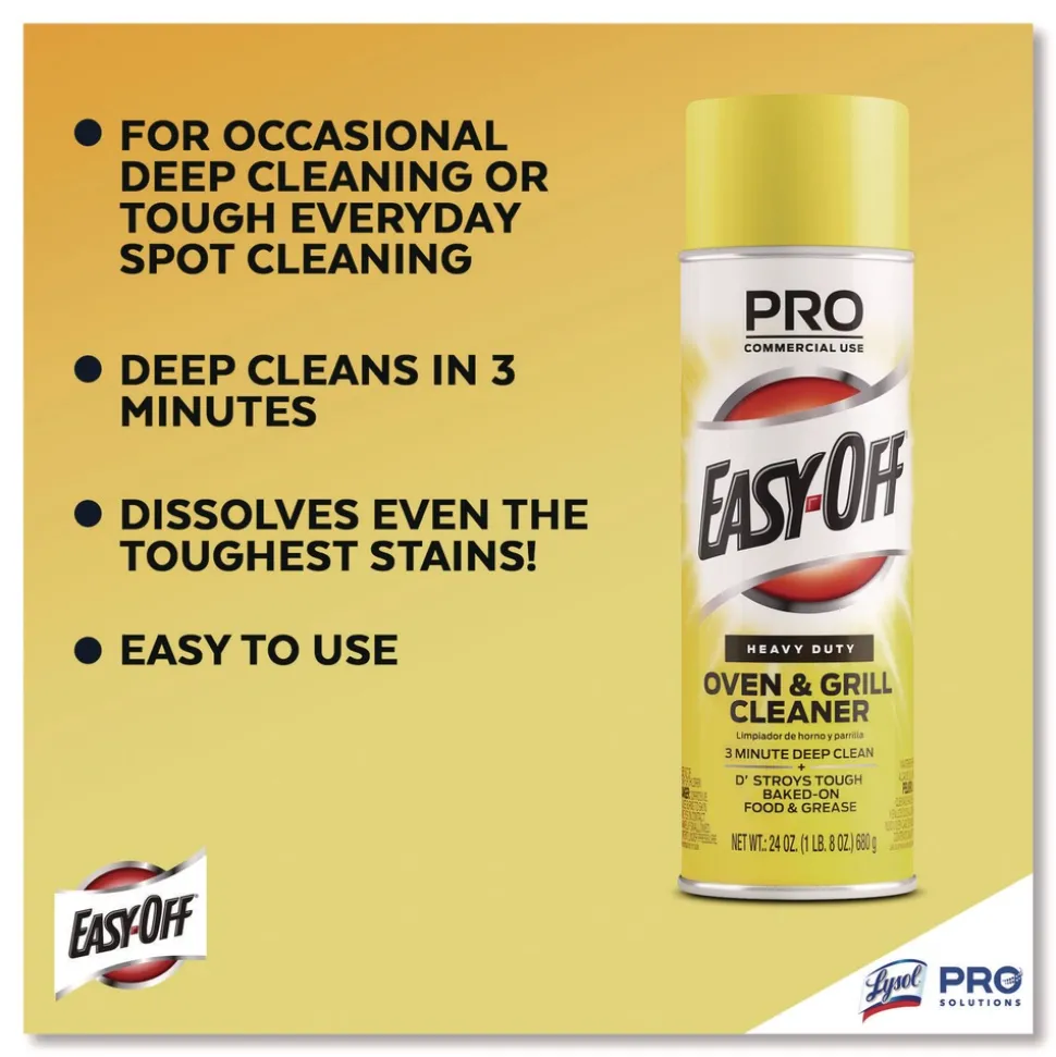 Professional EASY-OFF 24 oz. Aerosol Spray Oven and Grill Cleaner - Unscented