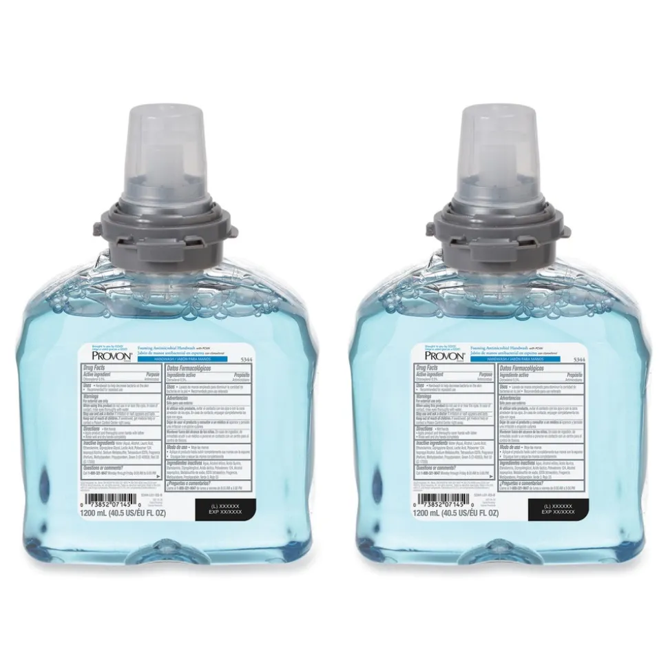 PROVON 1200 mL Foaming Antimicrobial Handwash Refill with PCMX For TFX Dispenser - Floral Scent (2/Carton)
