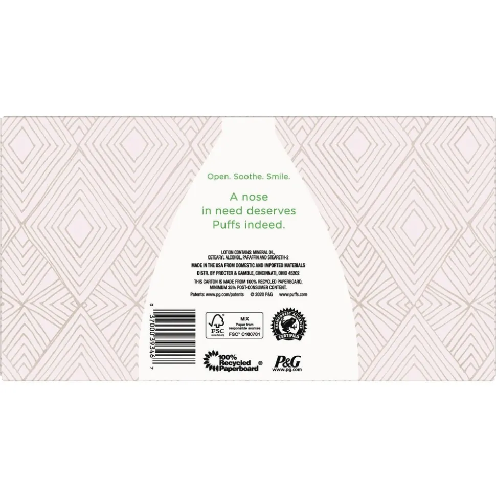Puffs 2-Ply Plus Lotion Facial Tissue - White (24 Boxes/Carton)