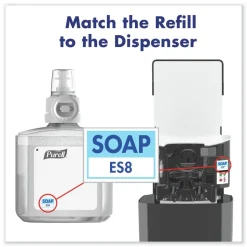 PURELL 7785-02 1200 ml Fragrance-Free CLEAN RELEASE Technology (CRT) HEALTHY SOAP High Performance Foam for ES8 Dispensers (2/Carton)