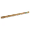 Quartet 1 in. x 36 in. Bulletin Bar - Brown/Silver