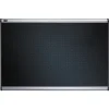 Quartet Prestige 36 in. x 24 in. Embossed Foam Bulletin Board - Black/Silver