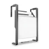 Quartet Three-Pocket Hanging File Pocket with Dry Erase Board - Letter, Black