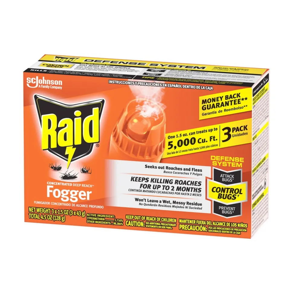 Raid 305690 1.5 oz. Aerosol Spray Concentrated Deep Reach Fogger (12/Carton)