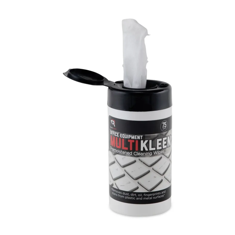 Read Right MultiKleen 5.44 in. x 6.38 in. Office Equipment Cloth Wet Wipes