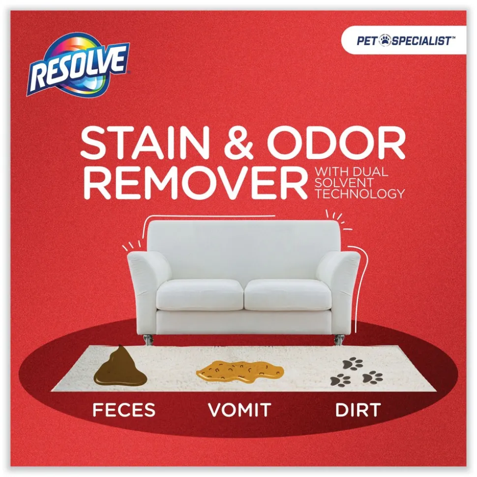 RESOLVE Pet Specialist 32 oz. Trigger Spray Bottle Stain and Odor Remover - Citrus (12/Carton)