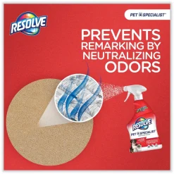 RESOLVE Pet Specialist 32 oz. Trigger Spray Bottle Stain and Odor Remover - Citrus (12/Carton)