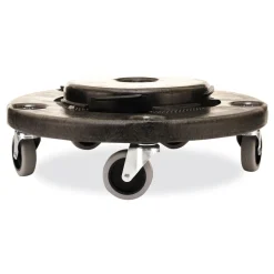 Rubbermaid Commercial 18.25 in. x 6.63 in. 250 lbs. Capacity Brute Quiet Dolly - Black