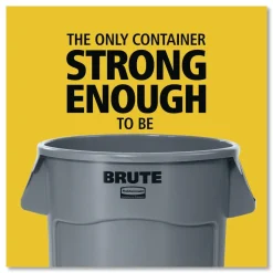 Rubbermaid Commercial Brute 32 gal Resin Container - Round Orange