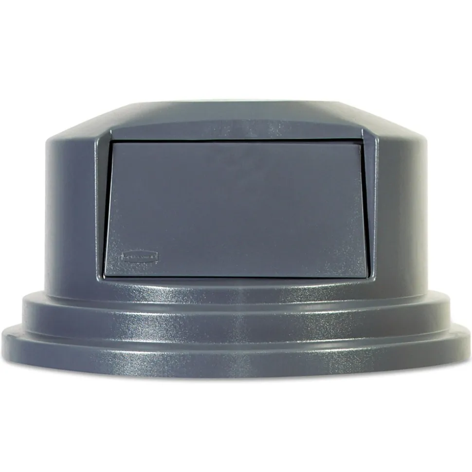 Rubbermaid Commercial BRUTE 27.55 in. Dome Top Lid for 55-Gallon Round Containers - Gray