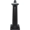 Rubbermaid Commercial FG9W3000BLA GroundsKeeper Tuscan 13 in. x 13 in. x 38.38 in. Receptacle - Black