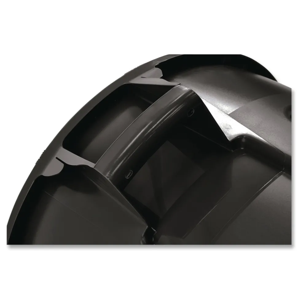 Rubbermaid Commercial 44 gal. Vented Round Plastic Brute Container - Black