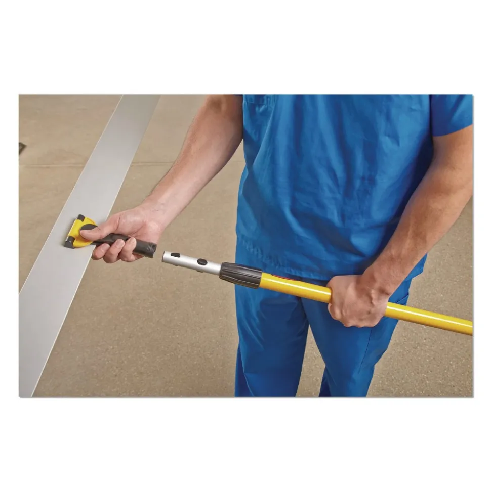 Rubbermaid Commercial HYGEN HYGEN 36-1/10 in. Quick Connect Single-Sided Aluminum Wet/Dry Mop Frame - Yellow