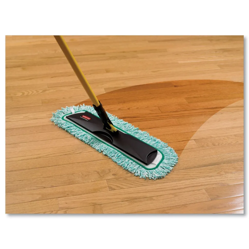 Rubbermaid Commercial 18 in. Microfiber Dust Pad with Fringe - Green