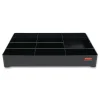 Rubbermaid Commercial 18.75 in. x 3.62 in. 11-Section Amenity Organizer for all Rubbermaid Commercial Full-Size and Compact Housekeeping Carts - Black