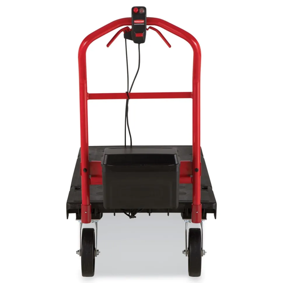 Rubbermaid Commercial 0.5 mph to 3 mph DC Motor 60 V Lithium-Ion Battery Motorized Kit for 24 in. x 48 in. Platform Trucks - Medium Black/Red