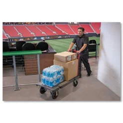 Rubbermaid Commercial 0.5 mph to 3 mph DC Motor 60 V Lithium-Ion Battery Motorized Kit for 24 in. x 48 in. Platform Trucks - Medium Black/Red