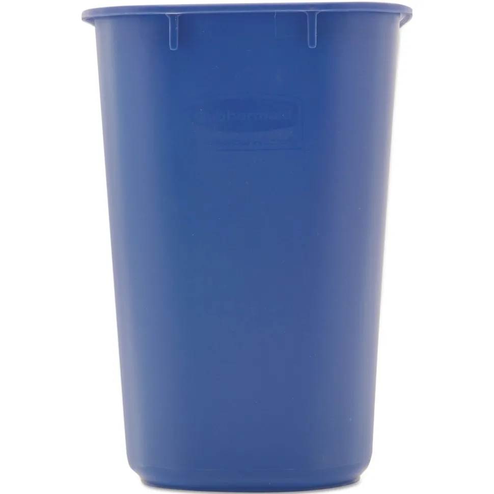 Rubbermaid Commercial 13.63-Quart Rectangular Deskside Recycling Container - Small, Blue