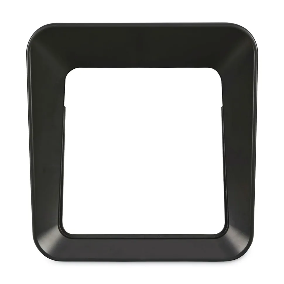 Rubbermaid Commercial Sustain 23 gal Metal/Plastic Decorative Refuse with Recycling Lid - Black