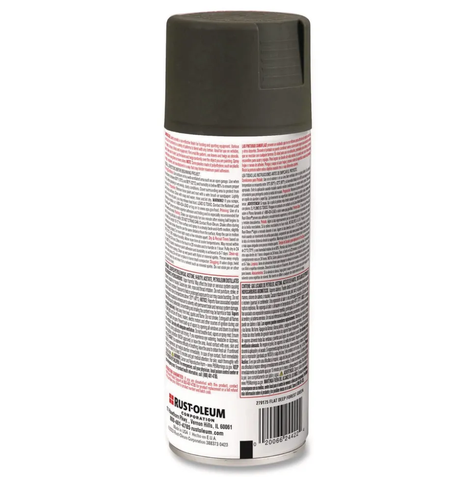 Rust-Oleum 12 oz. Aerosol Can Camouflage Spray Paint - Flat Deep Forest Green