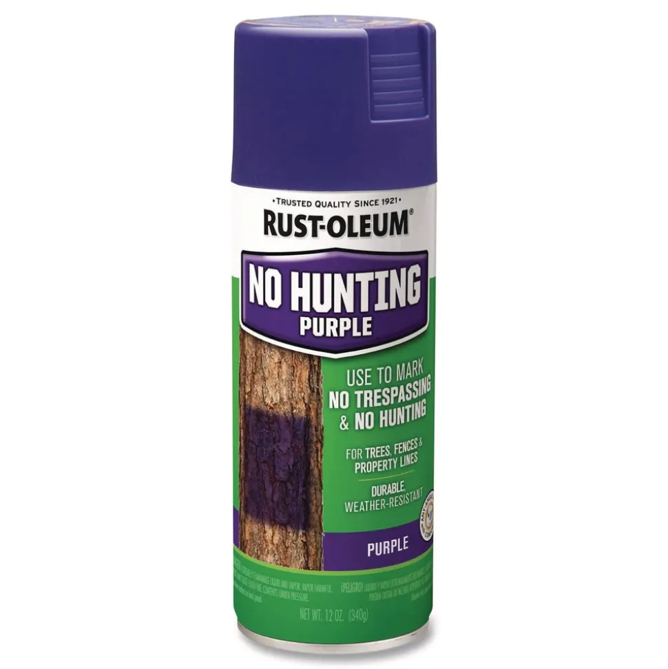 Rust-Oleum 12 oz. Aerosol Can Specialty No Hunting Spray Paint - Purple