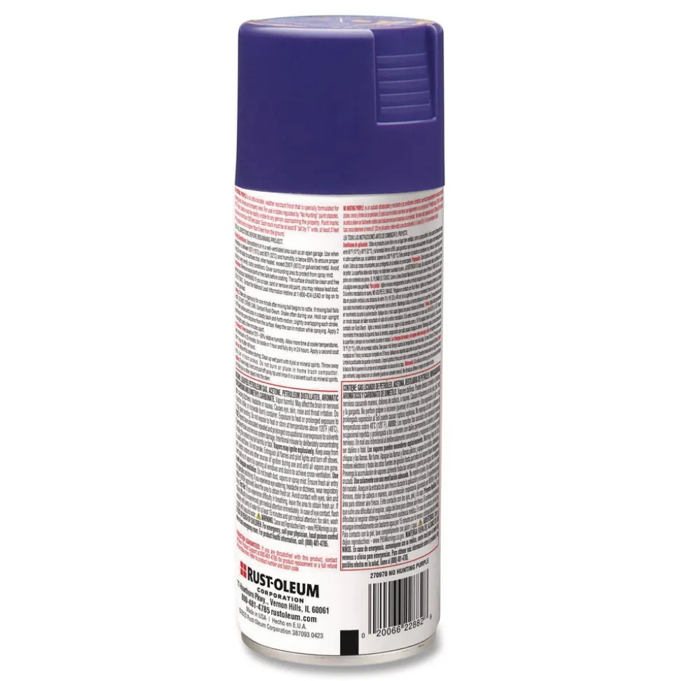 Rust-Oleum 12 oz. Aerosol Can Specialty No Hunting Spray Paint - Purple