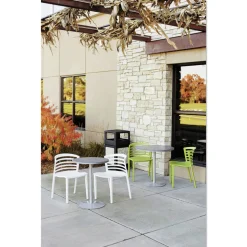 Safco Canmeleon 38-Gallon Side-Open Aggregate Panel Receptacles - Black