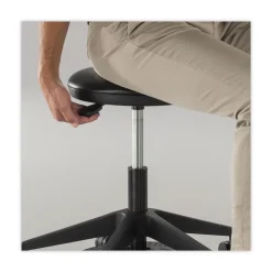 Safco 19.25 in. - 24.25 in. Seat Height, Supports Up to 250 lbs., Lab Stool - Black
