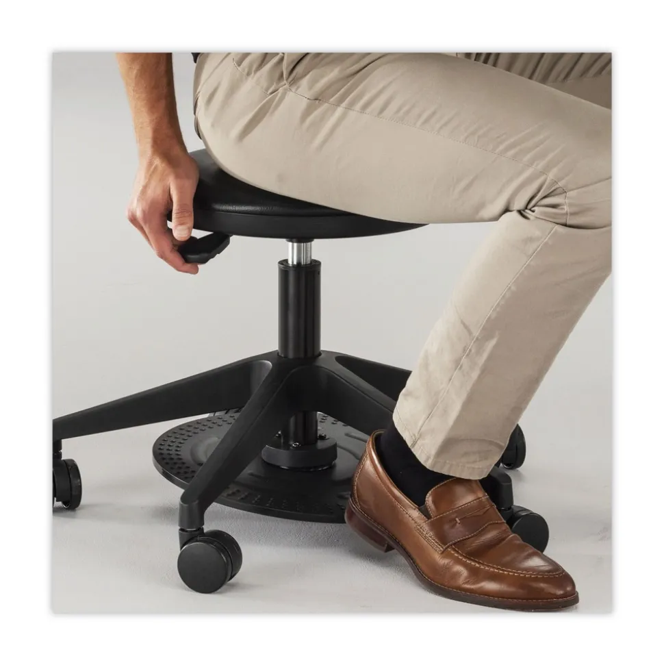 Safco 19.25 in. - 24.25 in. Seat Height, Supports Up to 250 lbs., Lab Stool - Black