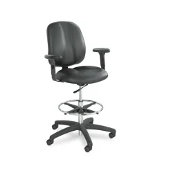 Safco 4.13 in. x 10.25 in. x 10 in. Adjustable T-Pad Arms for Apprentice Series Chairs - Black (1-Pair)