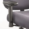 Safco 4 in. x 10.25 in. x 11.5 in. to 14.5 in. Height/Width-Adjustable T-Pad Arms for Optimus Big/Tall High-Back Chairs - Black (1-Pair)