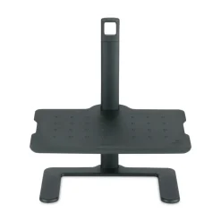 Safco 20.5w x 14.5d x 3.5 to 21.5h Height-Adjustable Footrest - Black