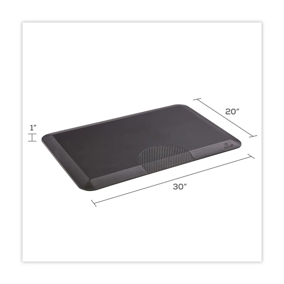 Safco 20 x 30 Anti-Fatigue Mat - Black