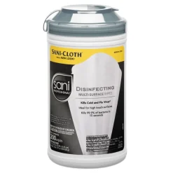 Sani Professional 7.5 in. x 5.38 in. Disinfecting Multi-Surface Wipes - White (6/Carton)