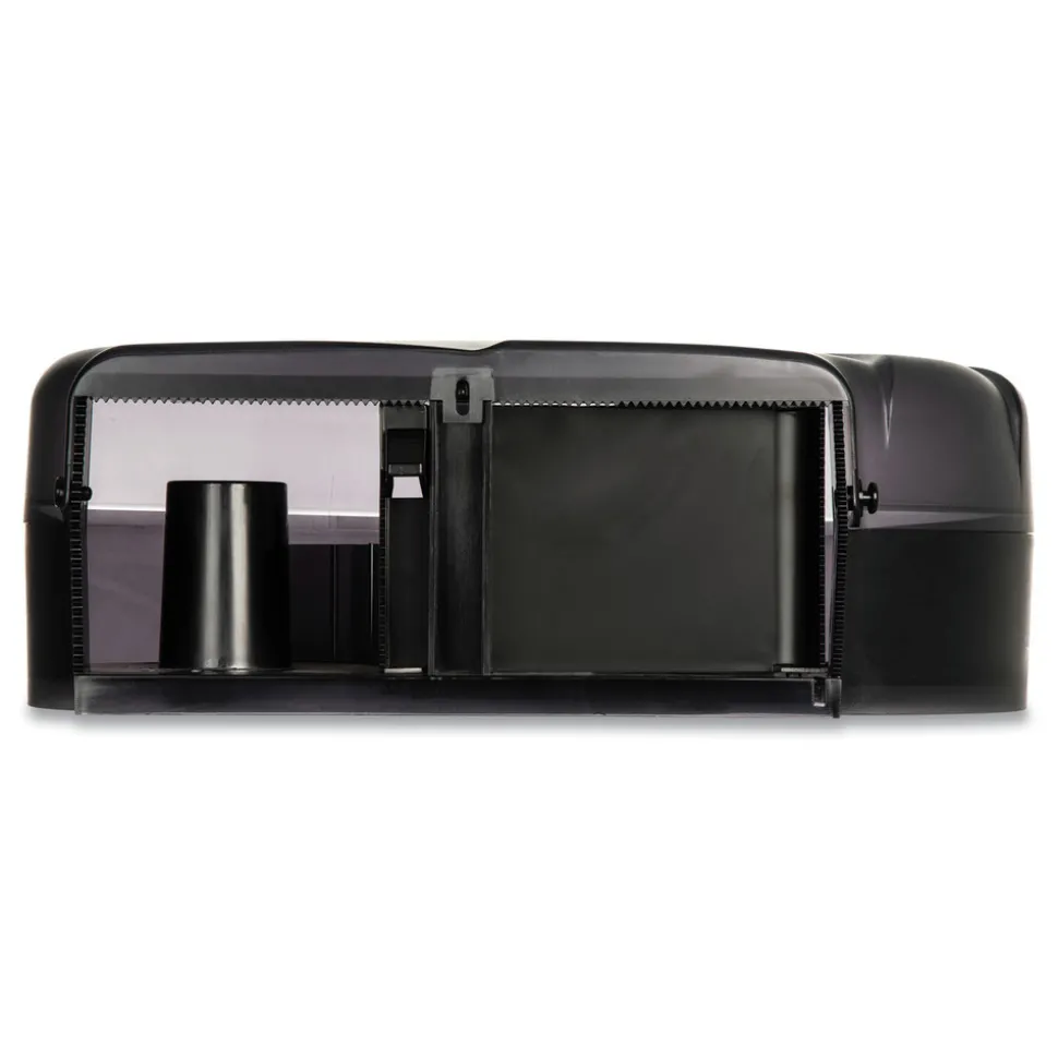 San Jamar Oceans Reserva 16.75 in. x 5.5 in. x 12.25 in. Jumbo Tissue Dispenser with Stub - Black Pearl