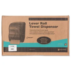 San Jamar 12.94 x 9.25 x 16.5 Oceans Lever Roll Towel Dispenser - Black Pearl