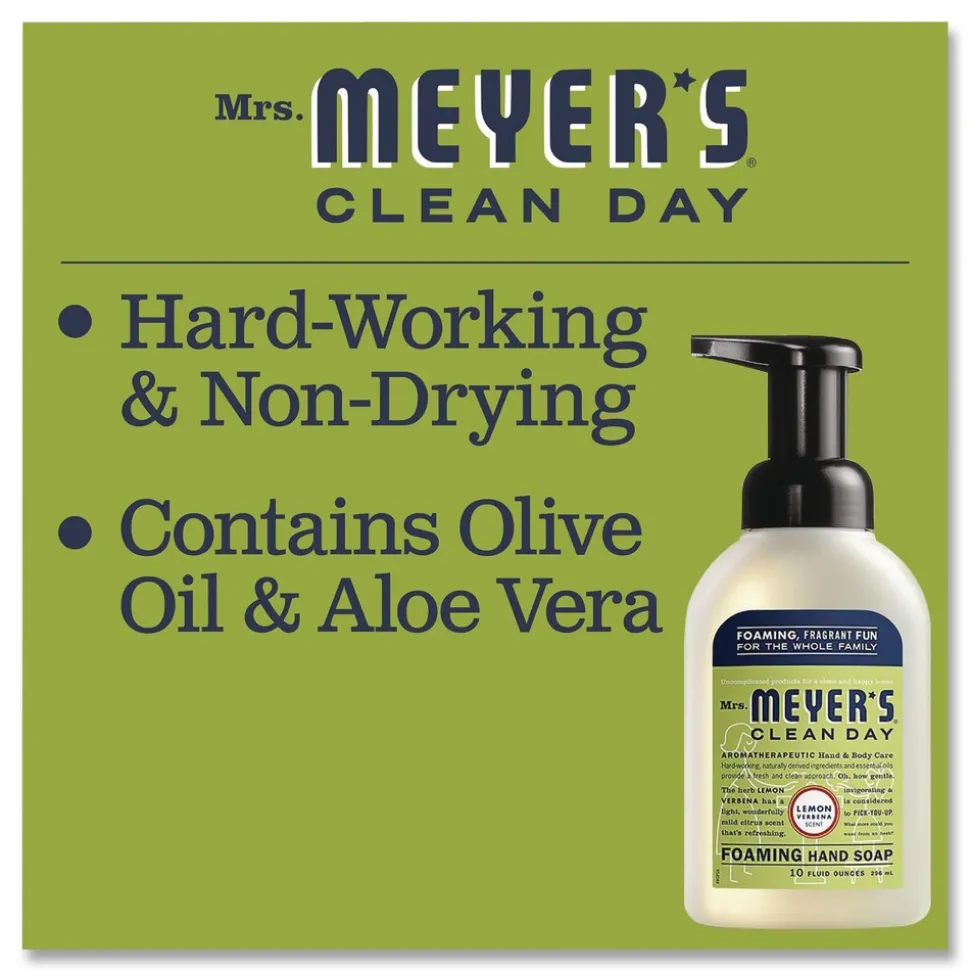 SC Johnson 10 oz Clean Day Foaming Hand Soap - Lemon (4/Carton)