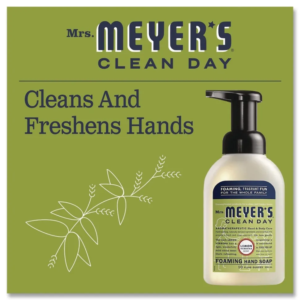 SC Johnson 10 oz Clean Day Foaming Hand Soap - Lemon (4/Carton)