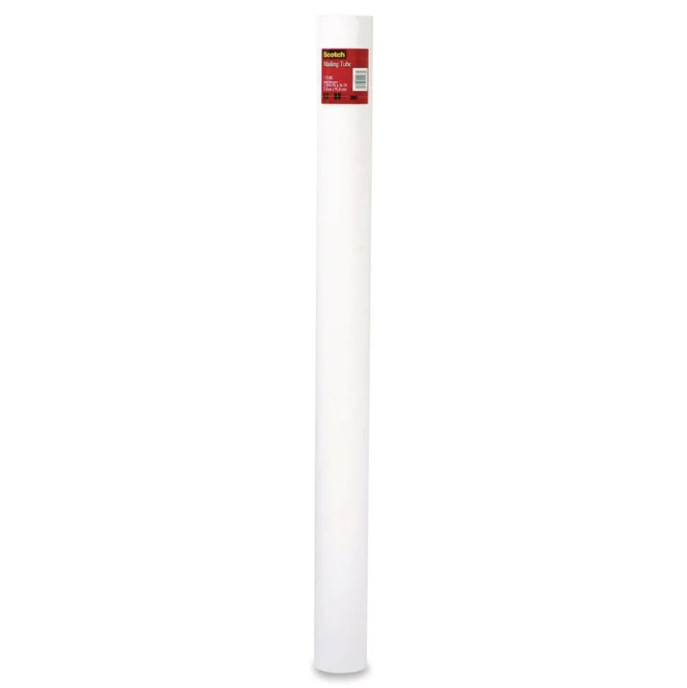 Scotch Mailing Tube 36-in Long 3-in Diameter White 12/Carton