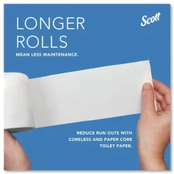 Scott 09606 7 1/10 in. x 10 1/10 in. x 6 2/5 in. Pro Coreless SRB Stainless Steel Tissue Dispenser