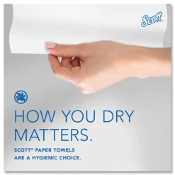 Scott 43959 1-Ply 7.5 in. x 900 ft. Pro Hard Roll Paper Towels with Absorbency Pockets for Scott Pro Dispenser - Blue Core Only (6/Carton)